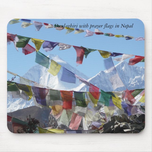 Mountains in Nepal Mouse Mat (Front)