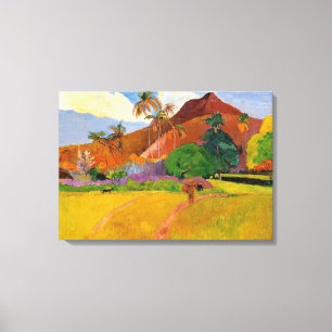 'Mountains in Tahiti' - Paul Gauguin Canvas Print