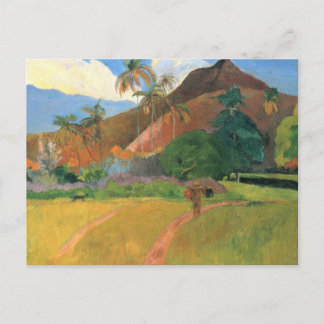 Mountains in Tahiti - Paul Gauguin Postcard