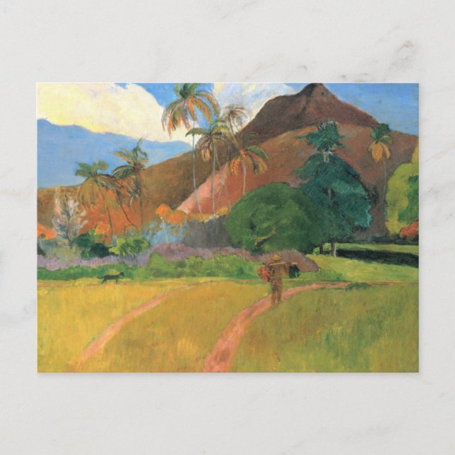 Mountains in Tahiti - Paul Gauguin Postcard (Front)