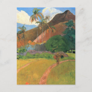 Mountains in Tahiti - Paul Gauguin Postcard