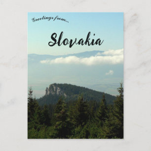 Mountains in the LIptov Region of Slovakia Postcard