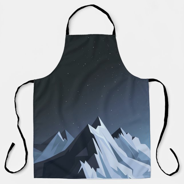 Mountains in the night  Apron (Front)
