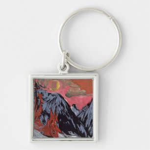 Mountains in Winter, 1919 Key Ring