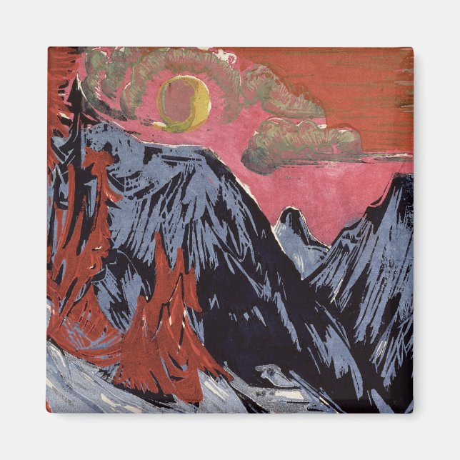 Mountains in Winter, 1919 Magnet (Front)