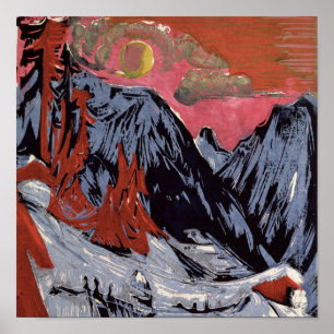 Mountains in Winter, 1919 Poster