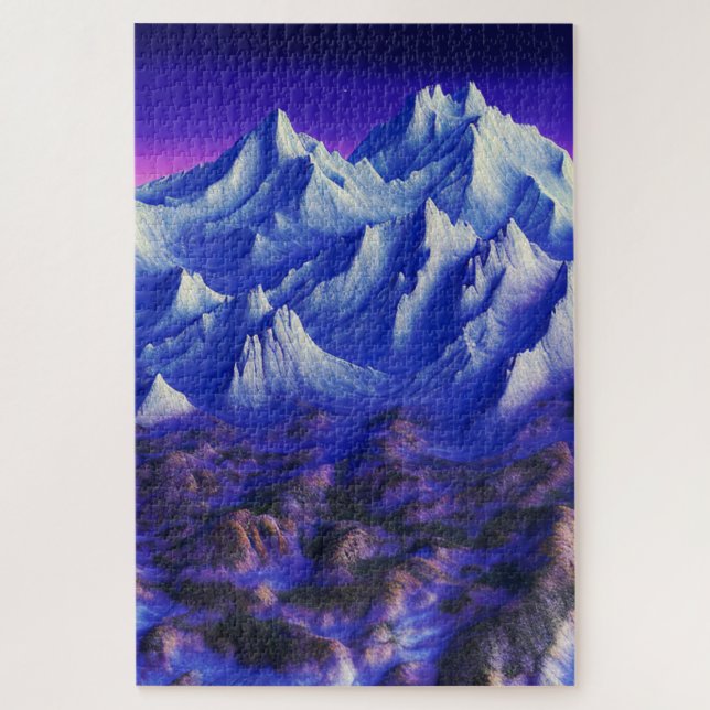 Mountains   jigsaw puzzle (Vertical)