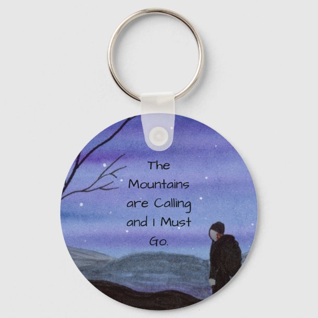 Mountains Key Ring (Front)