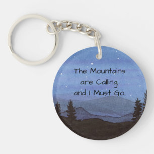 Mountains Key Ring