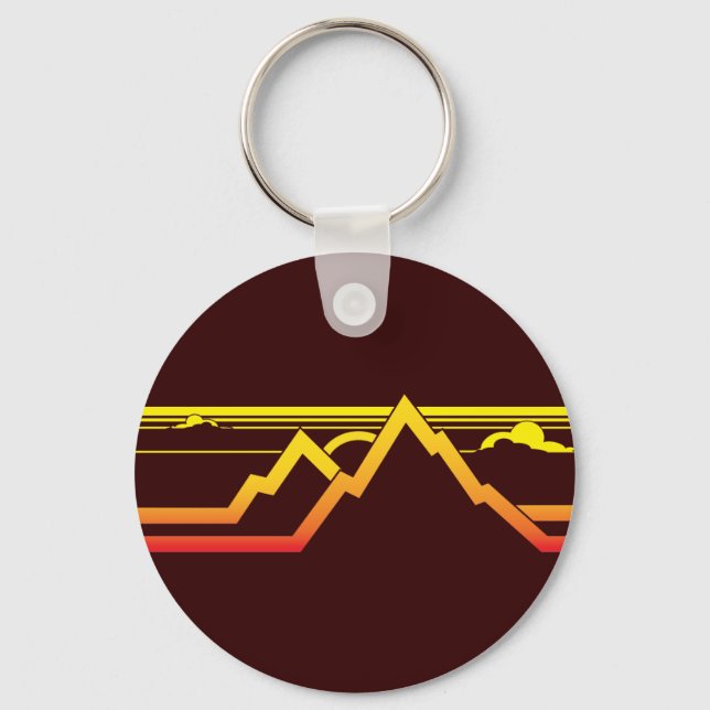 Mountains Key Ring (Front)