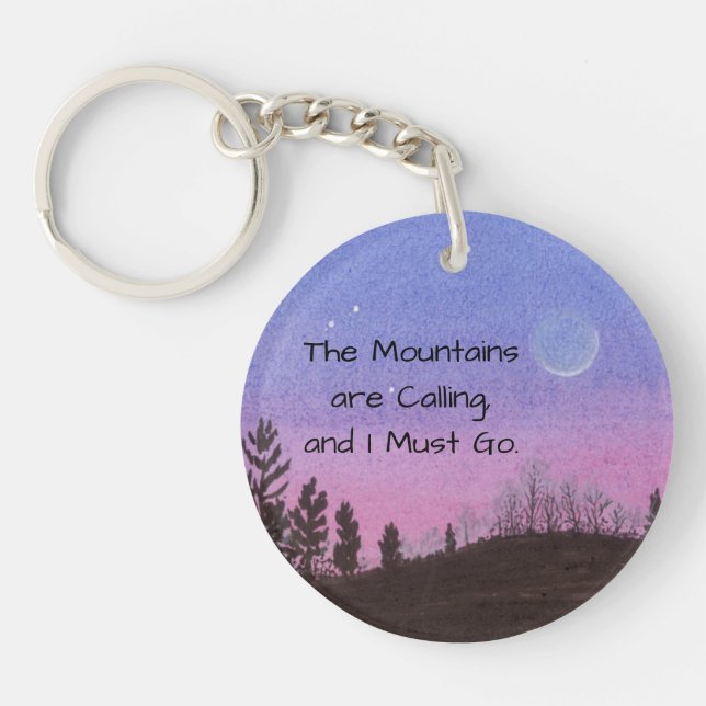 Mountains Key Ring (Front)
