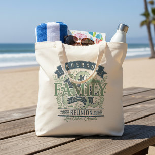 Mountains Lake Family Reunion Motif ID1317 Tote Bag