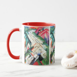 Mountains (Landscape) by Franz Marc, Vintage Art Mug