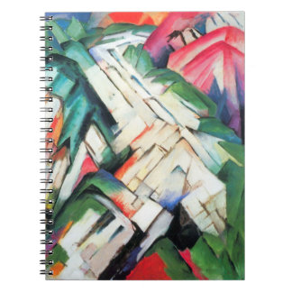 Mountains (Landscape) by Franz Marc, Vintage Art Notebook