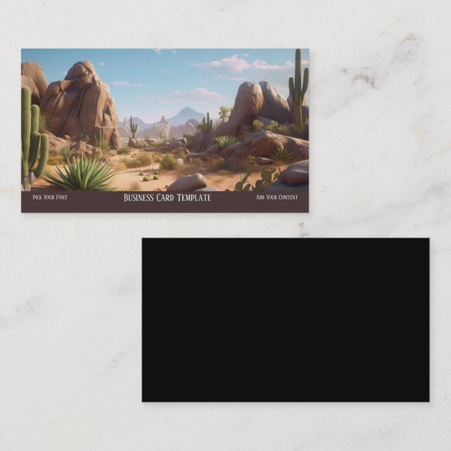 Mountains Landscape Desert Business Card (Front/Back)