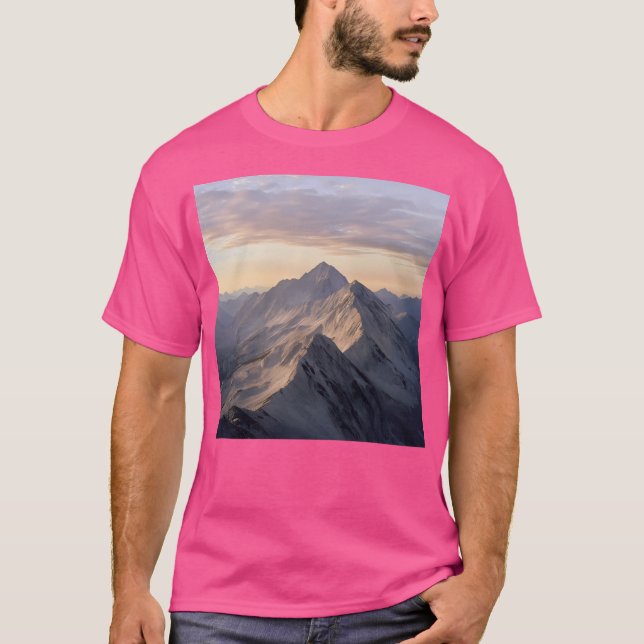 Mountains Landscape Nature Poster Active T-Shirt (Front)