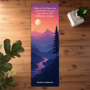 Mountains Landscape Peacfeul Sunset Yoga Mat