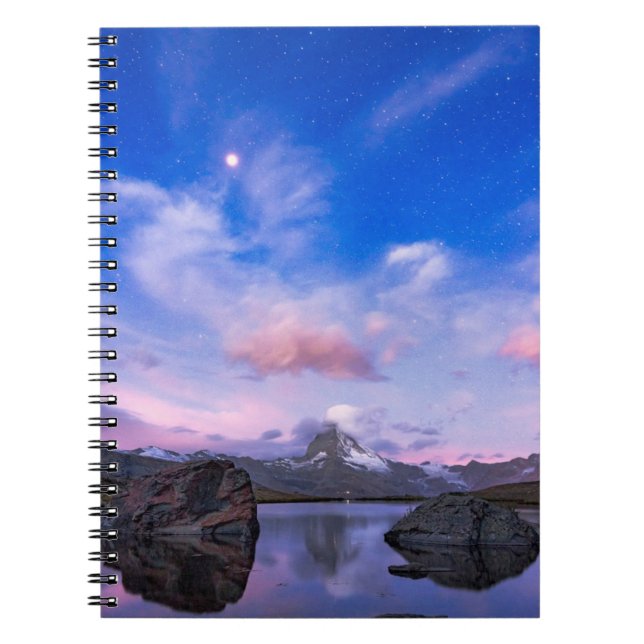 Mountains | Matterhorn & Lake Stellisee Notebook (Front)