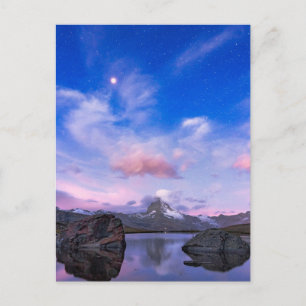 Mountains   Matterhorn & Lake Stellisee Postcard