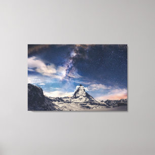 Mountains Matterhorn Zermatt Switzerland Canvas Print