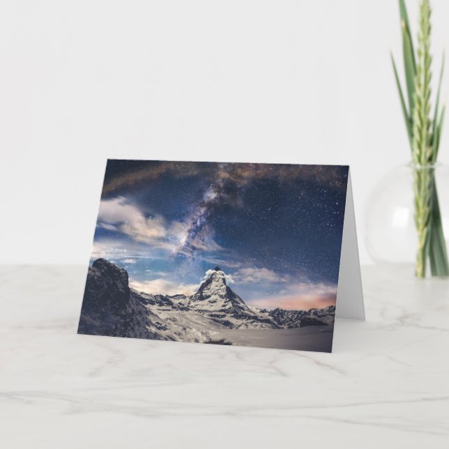 Mountains | Matterhorn Zermatt Switzerland Card (Front)