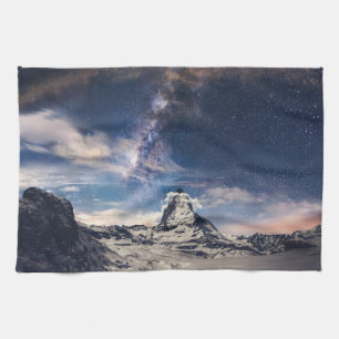 Mountains Matterhorn Zermatt Switzerland Tea Towel