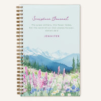 Mountains & Meadows Blue & Purple Scripture