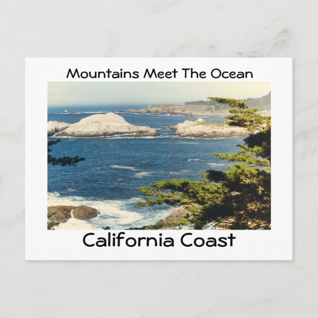 Mountains Meet The Ocean Postcard (Front)