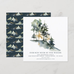 Mountains   Modern Moving Announcement