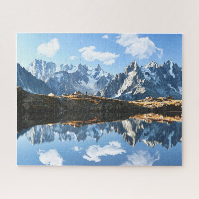 Mountains | Mont Blanc Massif, France Jigsaw Puzzle (Horizontal)