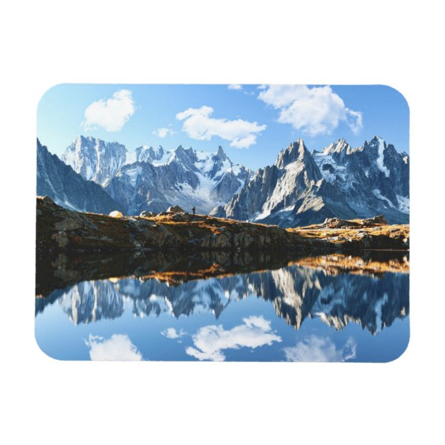 Mountains | Mont Blanc Massif, France Magnet (Horizontal)
