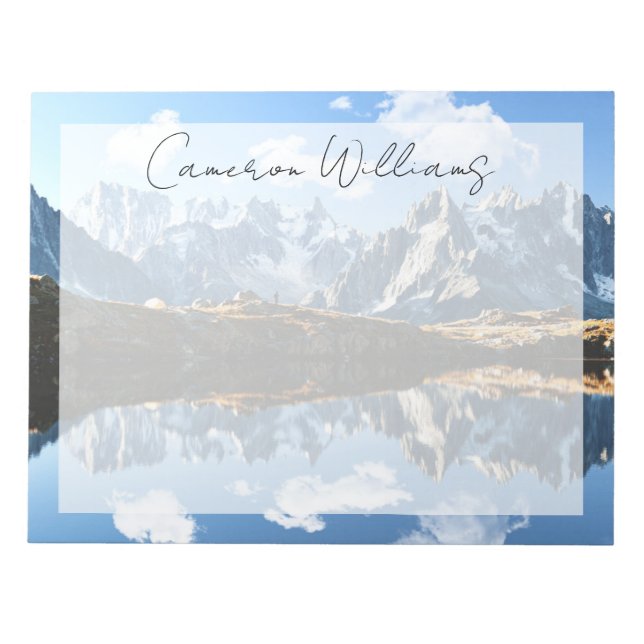 Mountains | Mont Blanc Massif, France Notepad (Front)