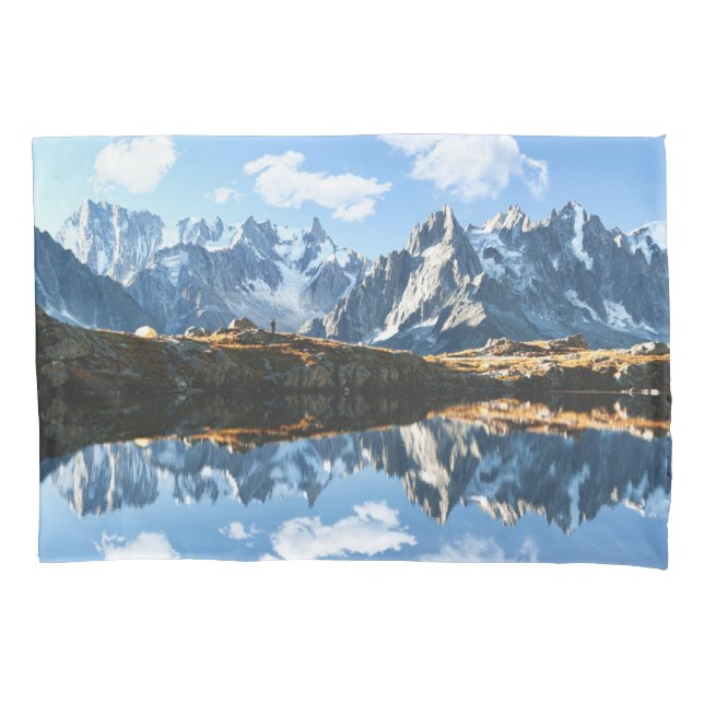 Mountains | Mont Blanc Massif, France Pillowcase (Front)