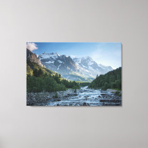 Mountains Mont Blanc Massif, Italy Canvas Print