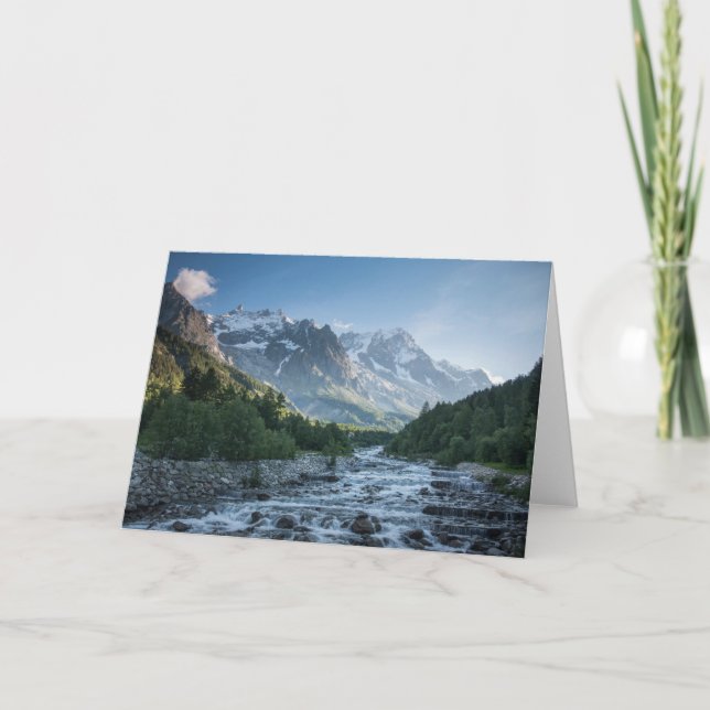 Mountains | Mont Blanc Massif, Italy Card (Front)