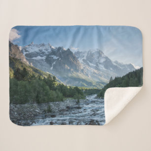Mountains   Mont Blanc Massif, Italy Sherpa Blanket