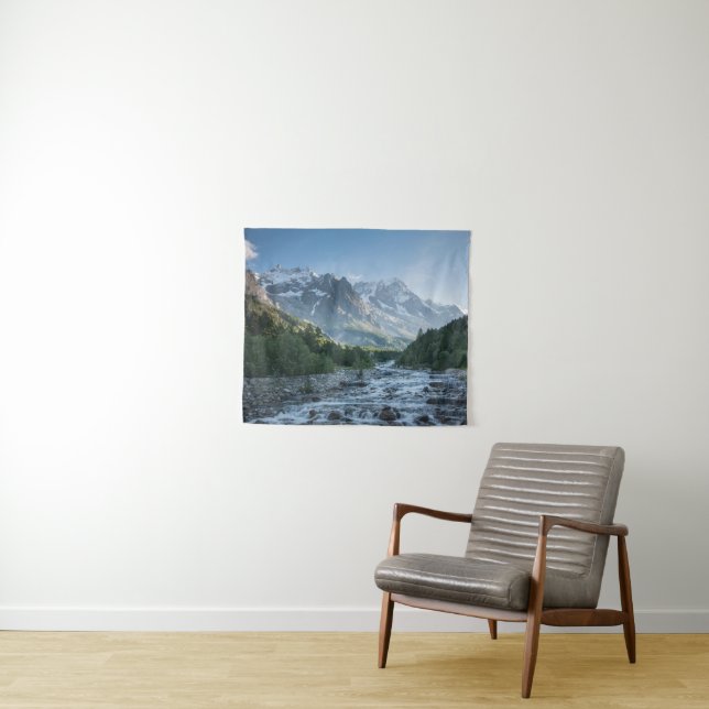 Mountains | Mont Blanc Massif, Italy Tapestry (In Situ (Horizontal))