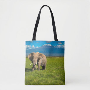 Mountains Mount Kilimanjaro Tanzania, Africa Tote Bag