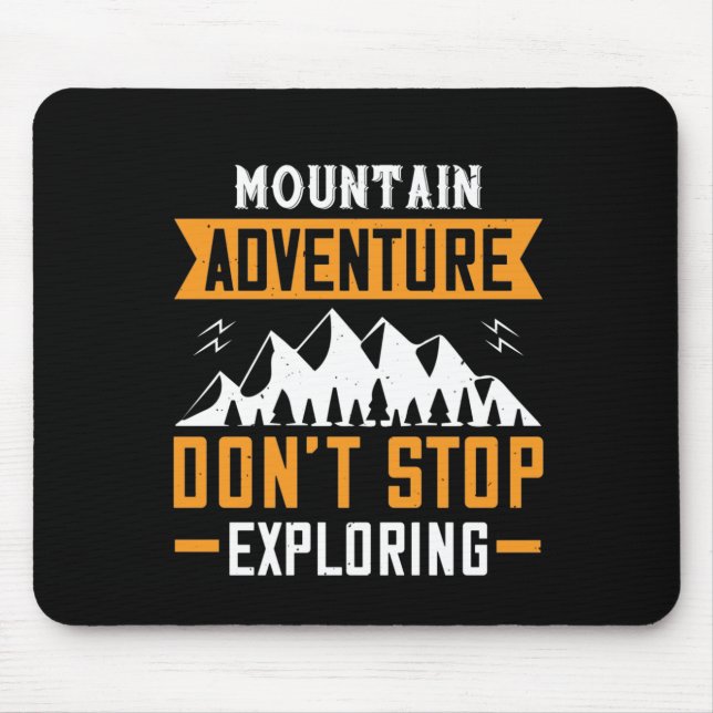 Mountains - Mountain Adventure Mouse Mat (Front)