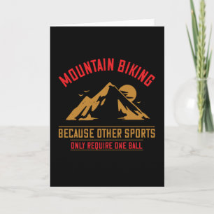 Mountains - Mountain Biking Without Ball Card