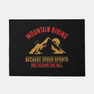 Mountains - Mountain Biking Without Ball Doormat