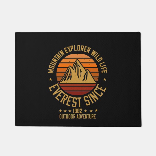 Mountains - Mountain Explorer Wildlife Since 1982 Doormat (Front)