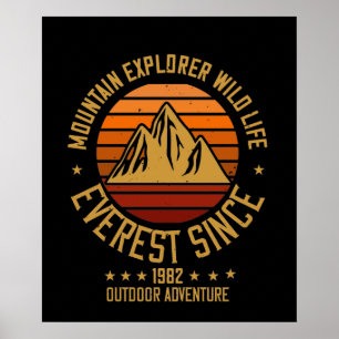 Mountains - Mountain Explorer Wildlife Since 1982 Poster
