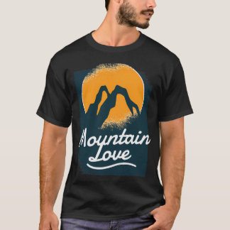Mountains Mountains Love Baseball  Sleeve T-Shirt