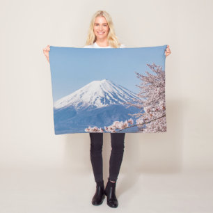 Mountains Mt. Fuji Tokyo, Japan Fleece Blanket