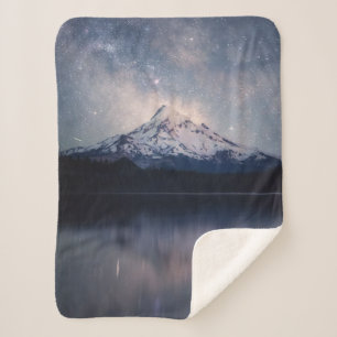 Mountains   Mt. Hood Portland, Oregon Sherpa Blanket
