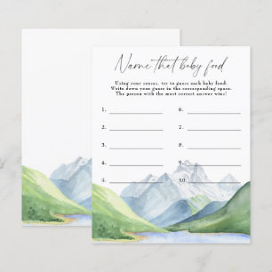 Mountains - Name that baby food game