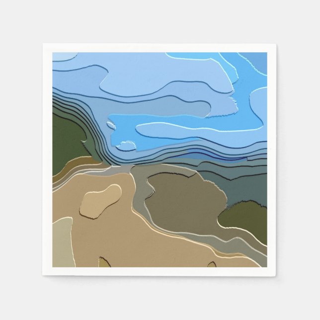 MOUNTAINS NAPKIN (Front)