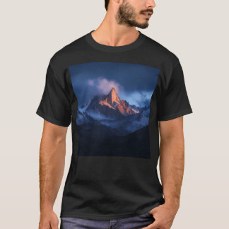 Mountains Nature Landscape Mountains Wall Art Acti T-Shirt