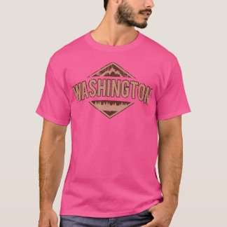 Mountains Nature Washington Hiking Camping Hike Di T-Shirt